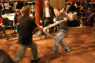 Bat'leth tournament at MHC 41. Photo by Doug Bennett